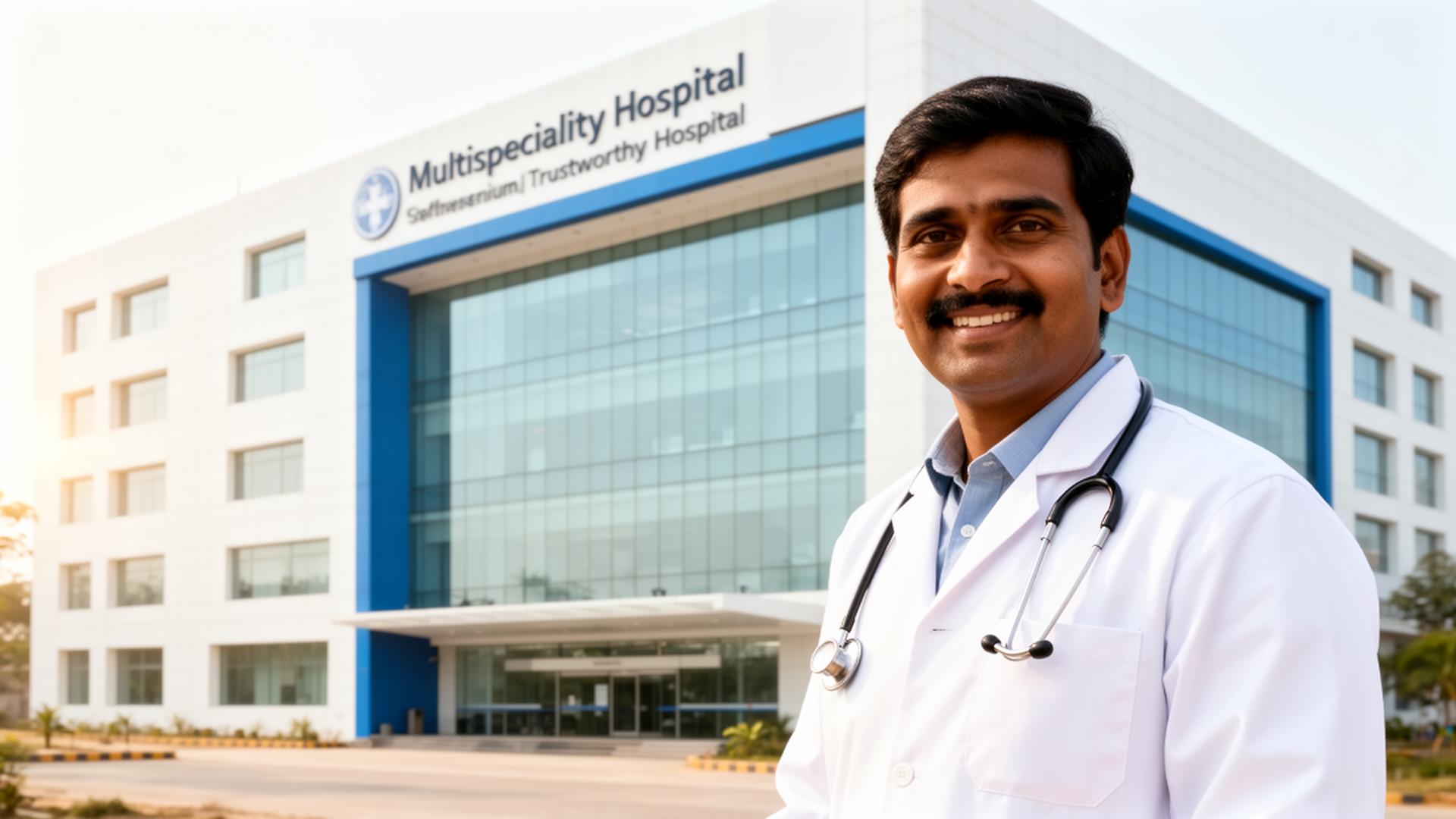Shree Shivay Multispeciality Hospital building with experienced doctor in Baran
